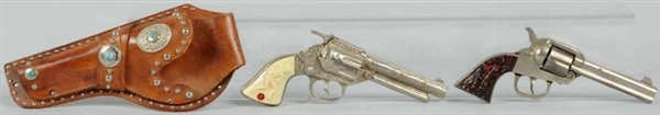 BIGHORN & COWBOY CAST IRON GUNS.                  