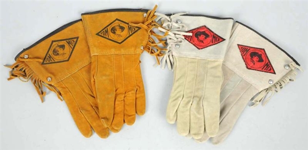 LOT OF 2: PAIRS OF TOM MIX GLOVES.                