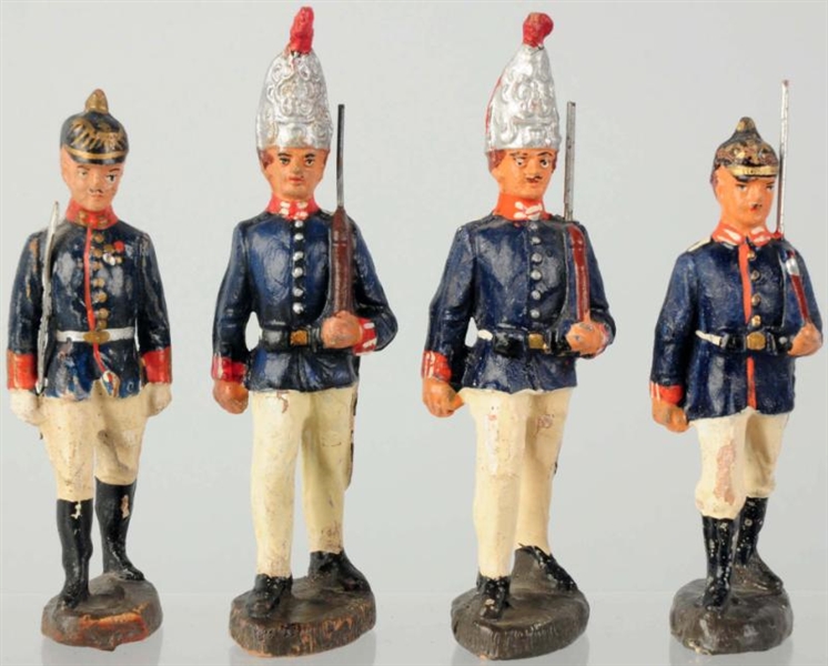 LOT OF 4: GERMAN 10.5CM ARMY IMPERIAL SOLDIERS.   
