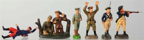 LOT OF 10.5CM MISCELLANEOUS SOLDIERS.             