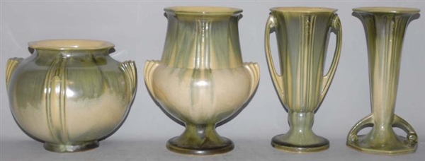 LOT OF 4: ROSEVILLE RUSSCO PIECES.                