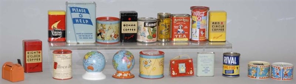 LOT OF ASSORTED TIN STILL BANKS.                  