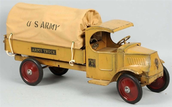 PRESSED STEEL STEELCRAFT US ARMY TRUCK TOY.       