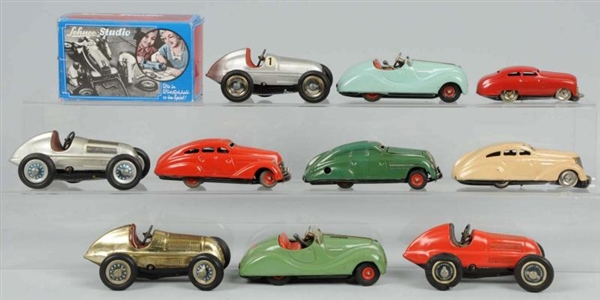 LOT OF 10: VINTAGE & CONTEMPORARY SCHUCO TOY CARS 