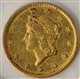 1849 1 DOLLAR GOLD COIN.                          