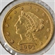 1903 2-1/2 DOLLAR GOLD LIBERTY COIN AU.           