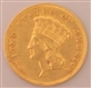 1878 3 DOLLAR GOLD COIN.                          