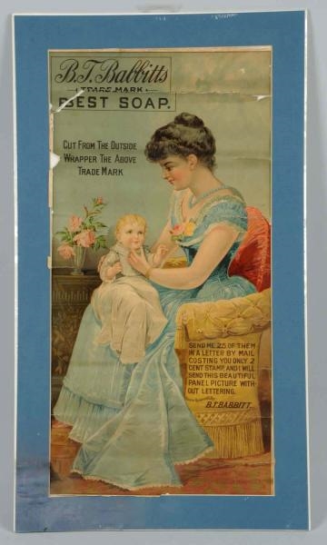 1900 B.T. BABBITTS SOAP PAPER POSTER.             