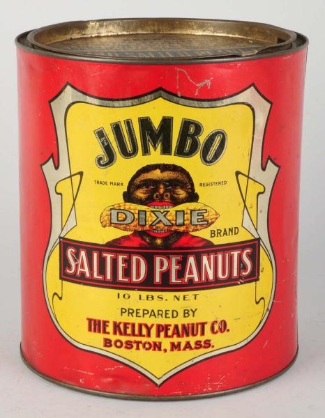 JUMBO SALTED PEANUTS 10 POUND TIN.                