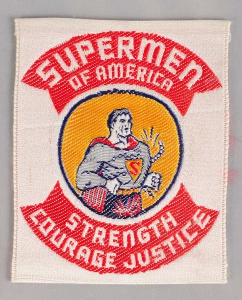 SUPERMAN OF AMERICA FABRIC PATCH.                 