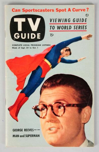 SUPERMAN FEATURED ON COVER OF TV GUIDE.           