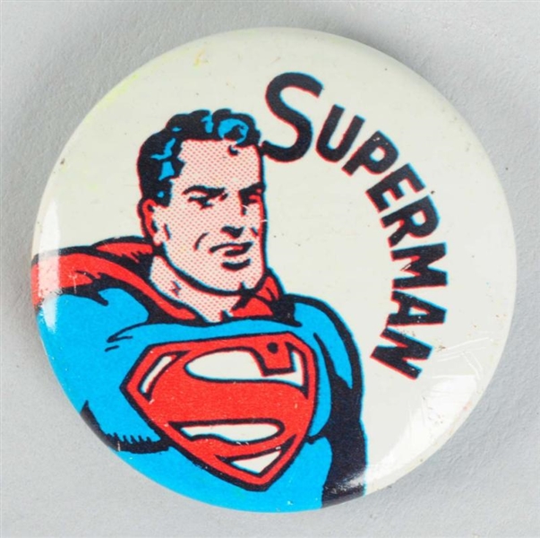 SUPERMAN PORTRAIT PIN BACK.                       