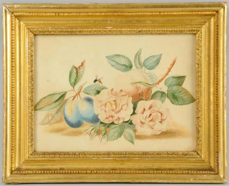 WONDERFUL 1840S HAND-DONE WATERCOLOR.             