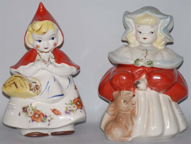 LOT OF 2: REGAL CHINA CHARACTER COOKIE JARS.      