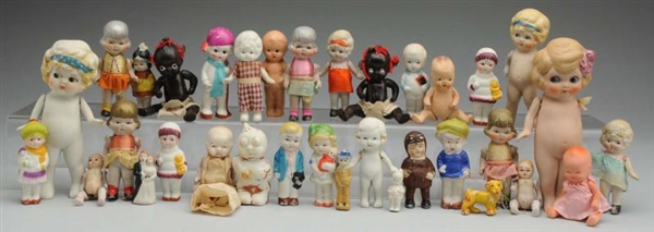 LARGE LOT OF JAPAN ALL BISQUE DOLLS.              