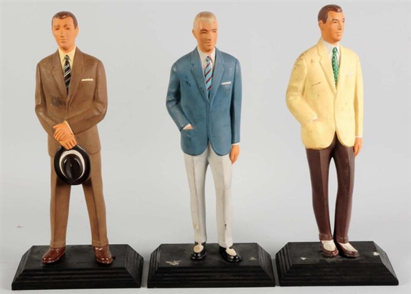 SET OF 3 STORE DISPLAY MALE FIGURES.              