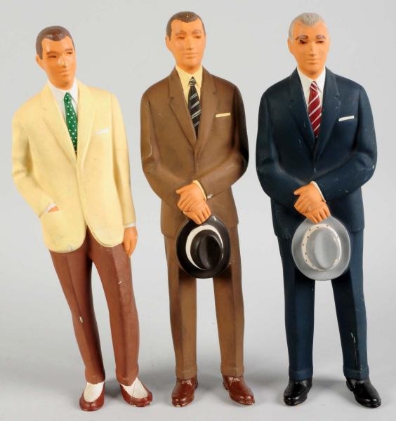 SET OF 3 COMPOSITION MENS STORE DISPLAY FIGURE.  