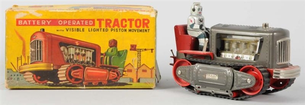 TIN LITHO & PAINTED ROBOT TRACTOR.                