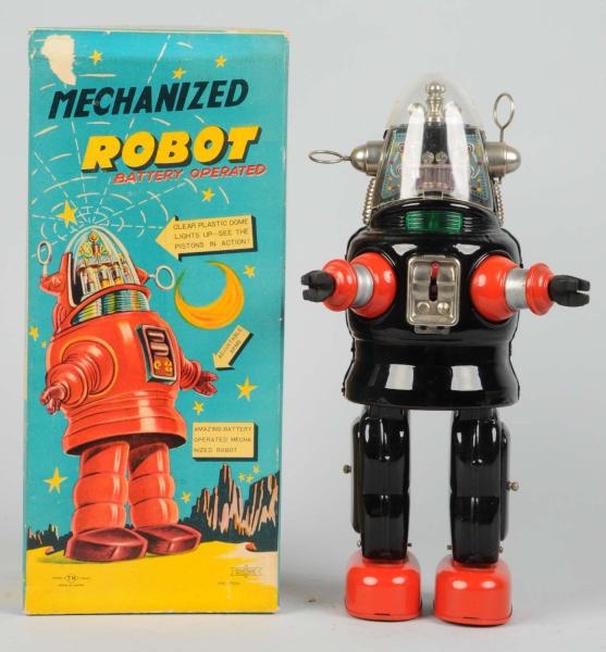 TIN LITHO MECHANIZED ROBOT/ROBBY THE ROBOT.       