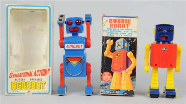 LOT OF 2: ROBOT TOYS.                             