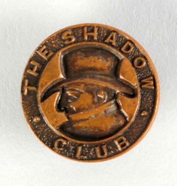 1930S FIRST VERSION THE SHADOW CLUB LAPEL STUD.   