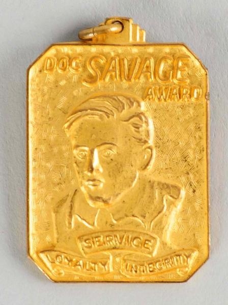 1930S DOC SAVAGE AWARD MEDALLION WITH APPLICATION 