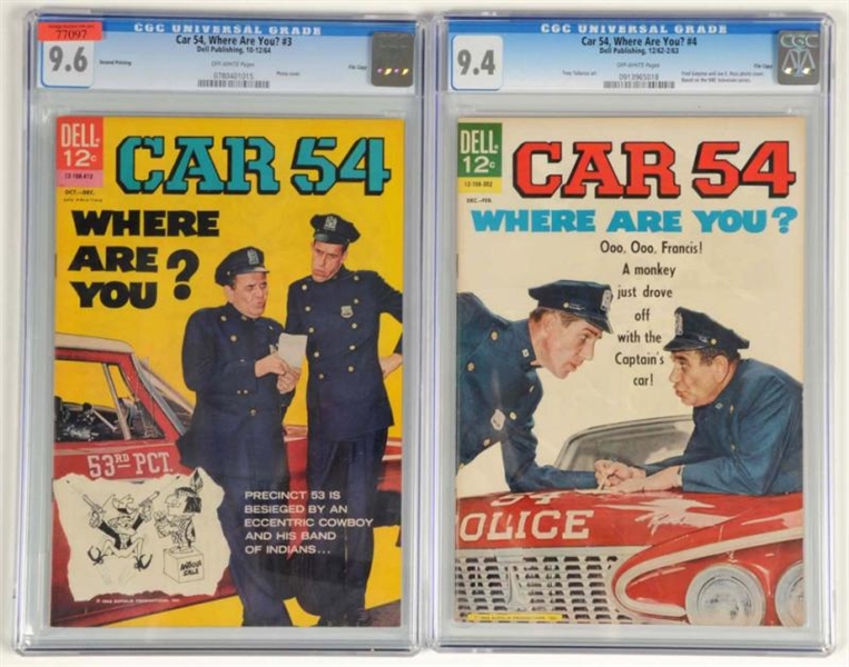 LOT OF 2: CAR 54 WHERE ARE YOU COMIC BOOKS.       