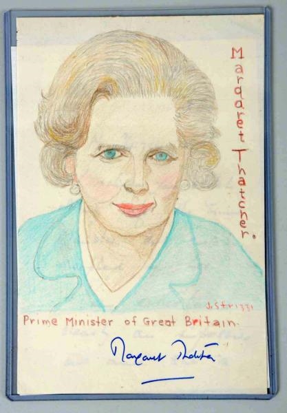 LOT OF 2: AUTOGRAPHS OF BRITISH PRIME MINISTERS.  