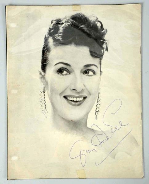 AUTOGRAPHED PLAY PROGRAM BY GYPSY ROSE LEE.       