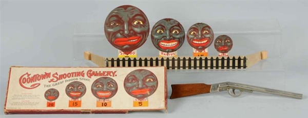 EARLY AFRICAN AMERICAN SHOOTING GALLERY TOY.      
