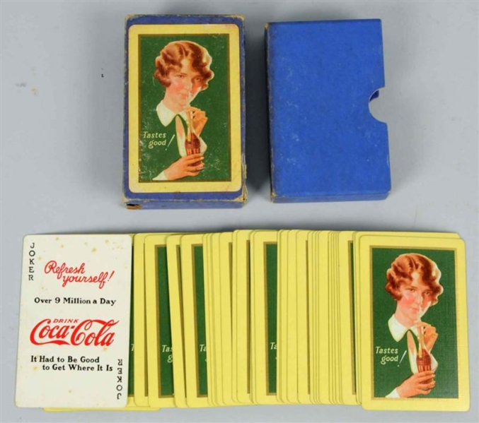 COCA-COLA 1928 COMPLETE DECK OF CARDS & BOX.      