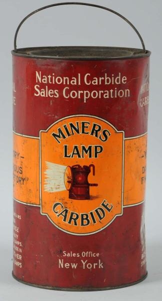 MINERS LAMP CARBIDE FULL TIN.                     