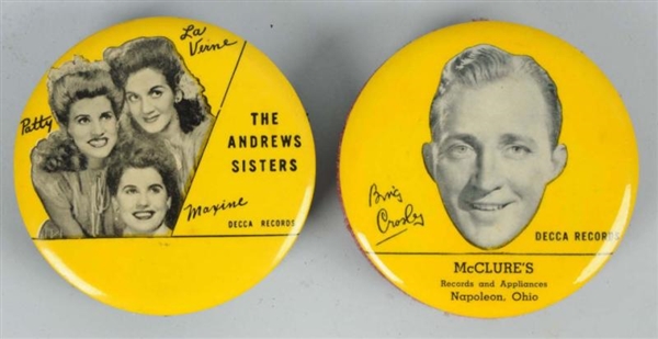 ANDREWS SISTERS & BING CROSBY RECORDS CLEANERS.   