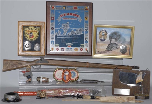 LOT OF ASSORTED MILITARY ITEMS.                   
