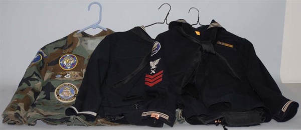 LOT OF 3: MILITARY UNIFORMS.                      
