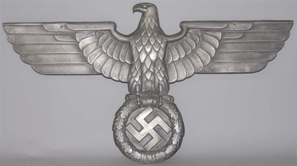 LARGE METAL GERMAN NAZI PLAQUE.                   