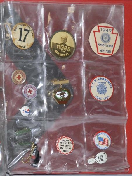 LOT OF 100+ POLITICAL PINS.                       