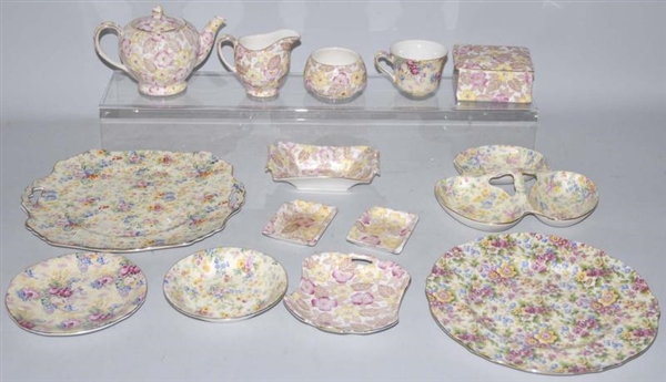 LOT OF 14: ROYAL WINTON CHINTZ WARE PIECES.       