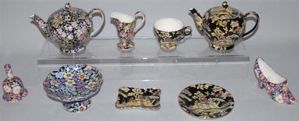 LOT OF 9: ROYAL WINTON CHINTZ WARE PIECES.        