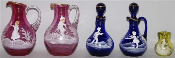LOT OF 5: MARY GREGORY PIECES.                    