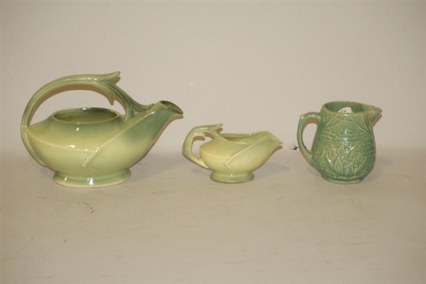 LOT OF 3: MCCOY SPOUTED PIECES.                   