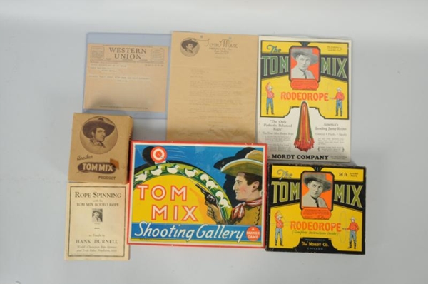 LOT OF TOM MIX ITEMS.                             