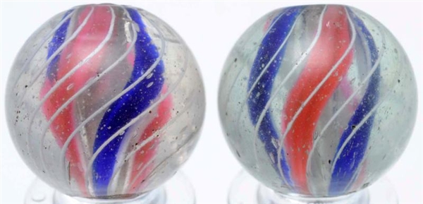LOT OF 2: SAME CANE AFRICAN TRADE BEAD MARBLES.   