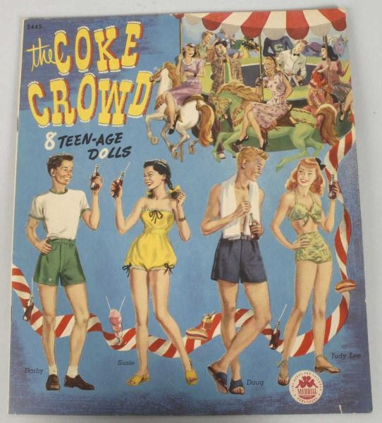 1950S COCA-COLA TEENAGE DOLL CUTOUTS BOOK.        