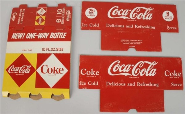 LOT OF 3: COCA-COLA 6-PACK CARRIERS.              