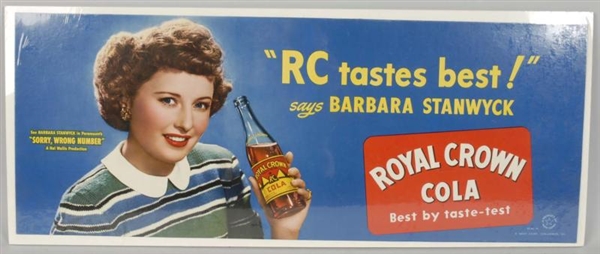 RC COLA TROLLEY SIGN.                             