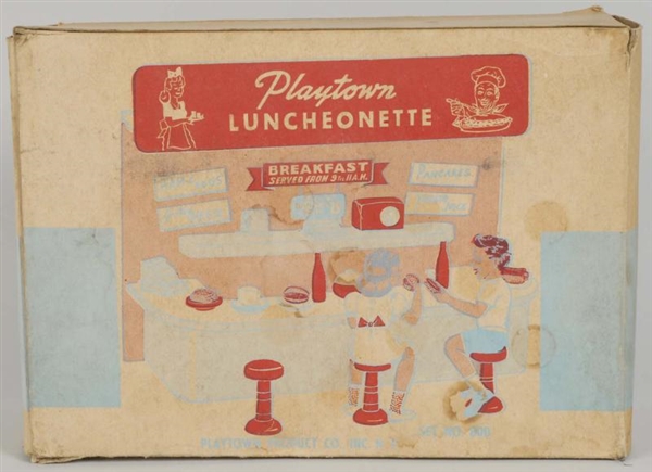 1950S COCA-COLA PLAYTOWN LUNCHEONETTE TOY & BOX.  