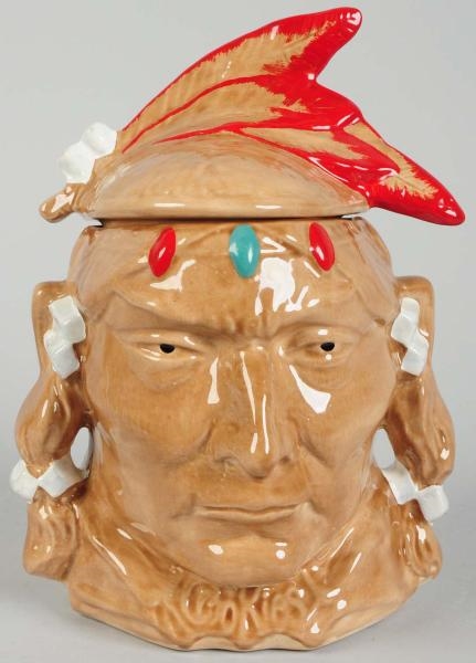 MCCOY INDIAN HEAD COOKIE JAR.                     