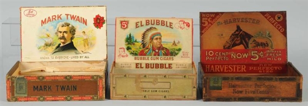 LOT OF 3: ASSORTED CIGAR BOXES.                   