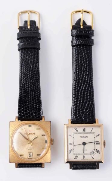 LOT OF 2: WRIST WATCHES.                          